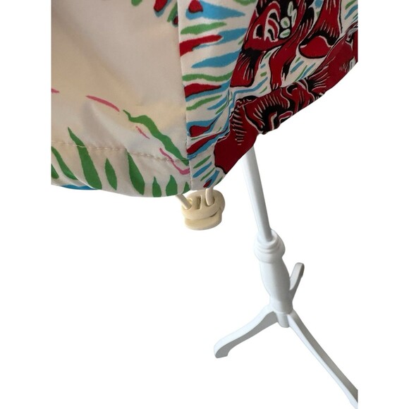 Levi’s Women Floral Windbreaker Rain Pullover L VSCO Preppy Gorpcore 90’s Retro - Picture 7 of 13